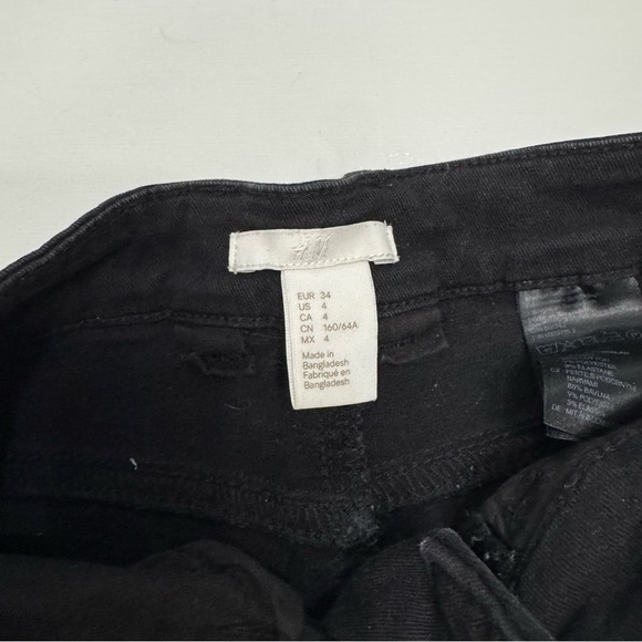 H&M black jean short size 4 - Picture 5 of 6